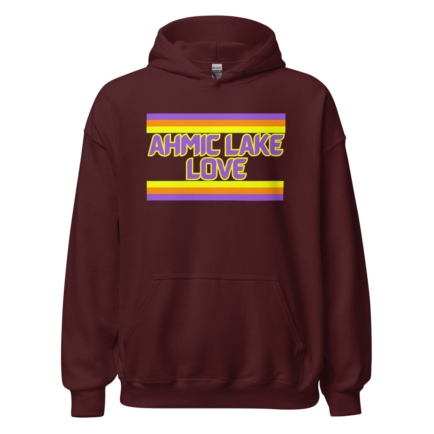 Ahmic Lake Love - Stripes - Unisex Hoodie