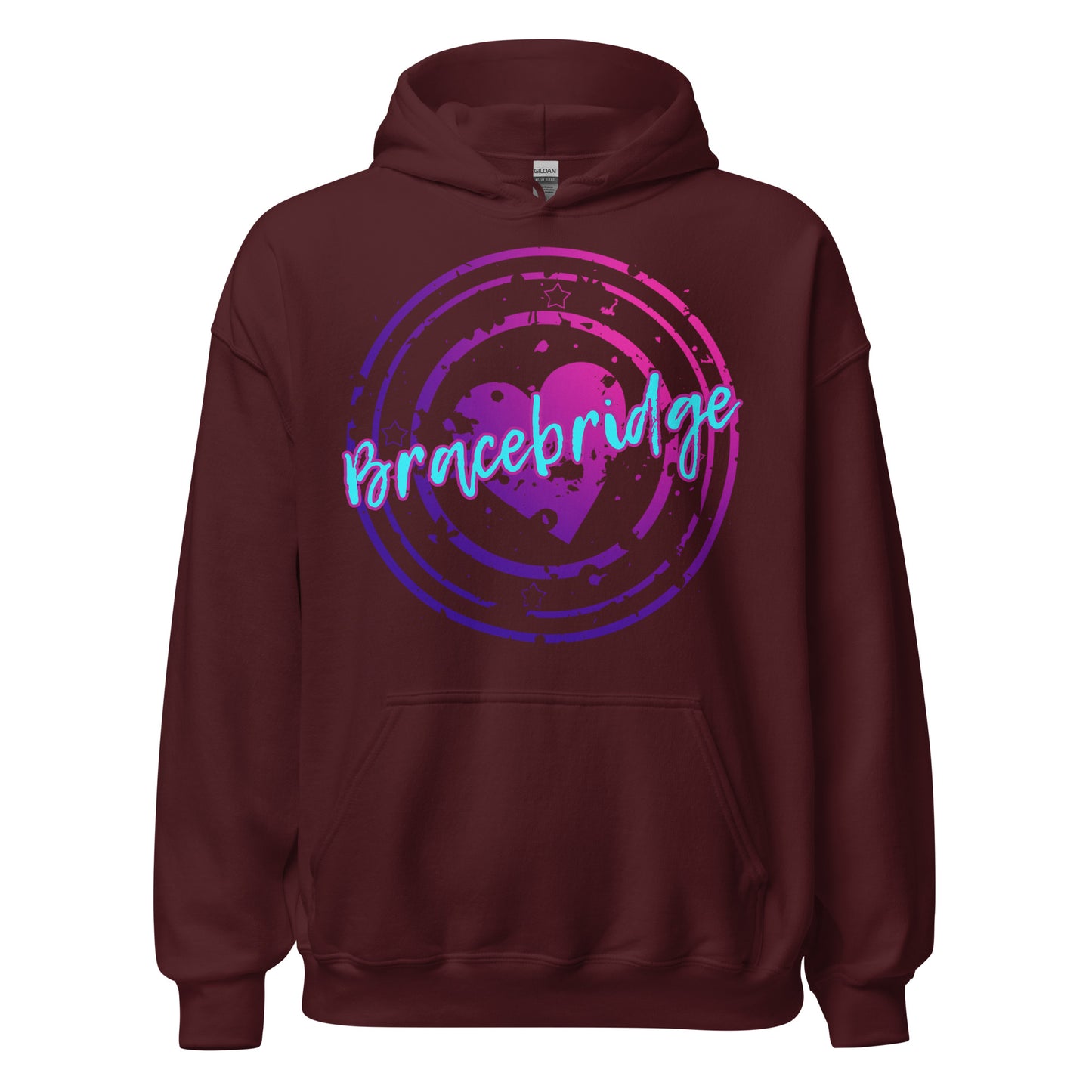 Bracebridge Ontario - Heart Stamp - Unisex Hoodie