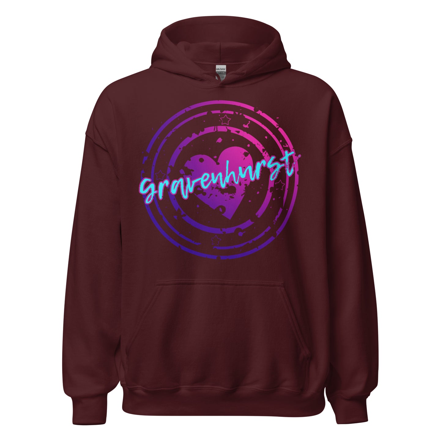 Gravenhurst Ontario - Heart Stamp - Unisex Hoodie