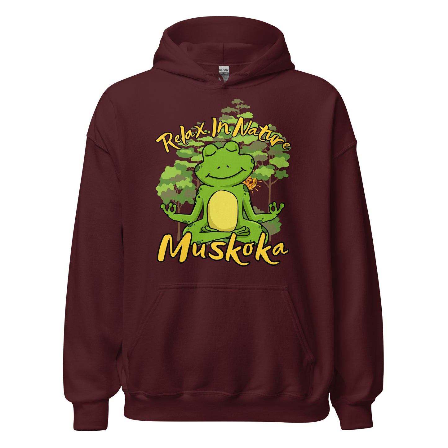 Relax In Nature Muskoka Frog - Unisex Hoodie