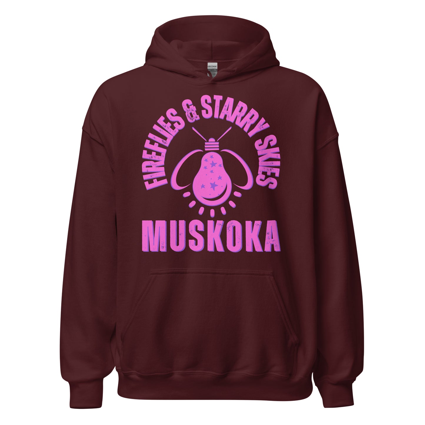 Fireflies & Starry Skies Algonquin Pink - Unisex Hoodie
