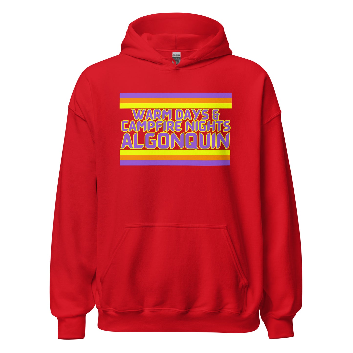 Warm Days & Campfire Nights Algonquin - Stripes - Unisex Hoodie