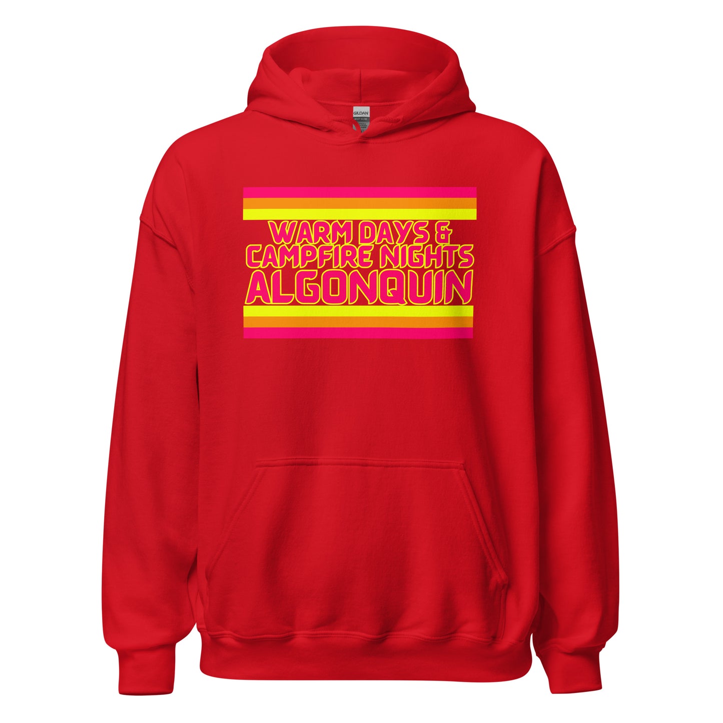 Warm Days & Campfire Nights Algonquin - Stripes - Unisex Hoodie