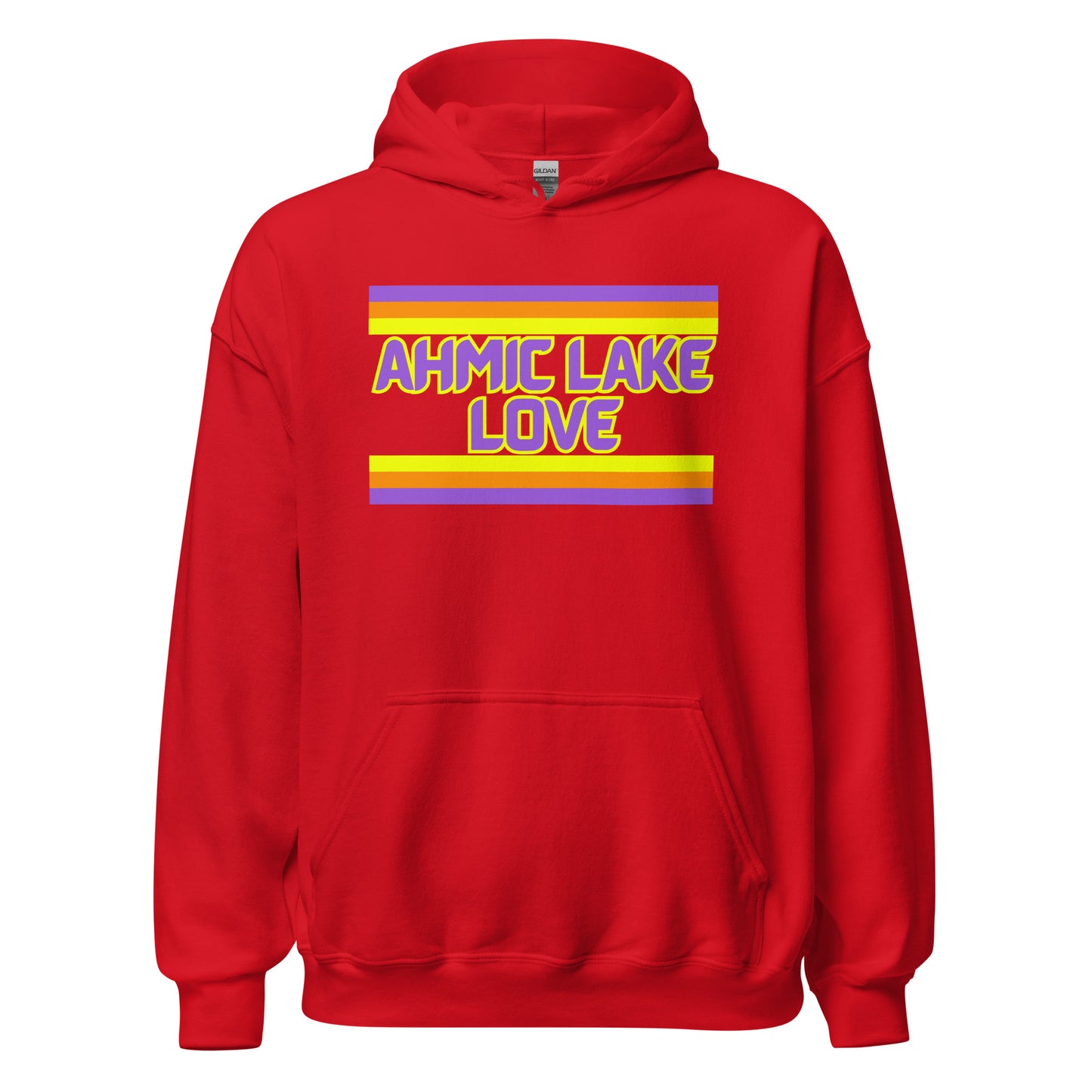 Ahmic Lake Love - Stripes - Unisex Hoodie