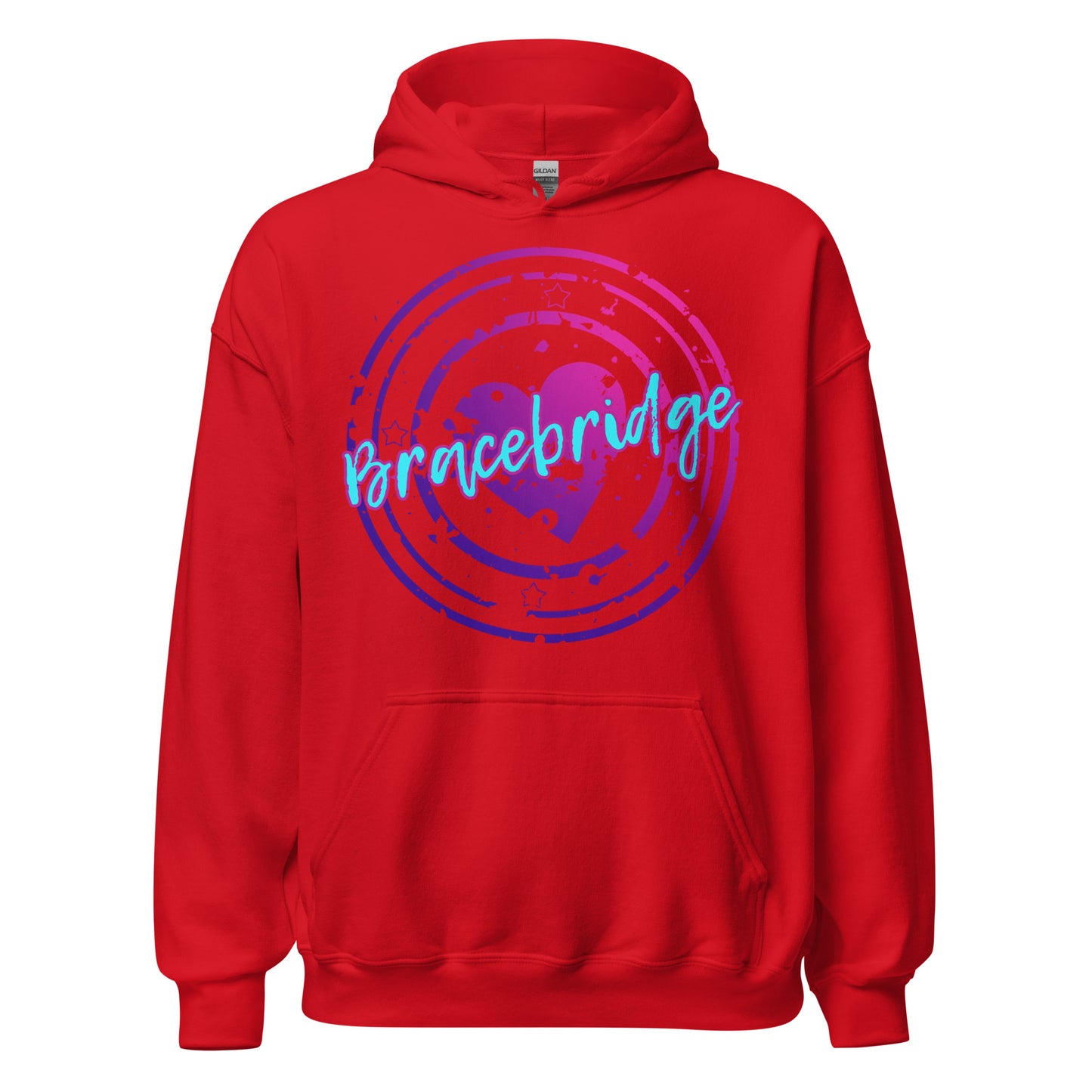 Bracebridge Ontario - Heart Stamp - Unisex Hoodie