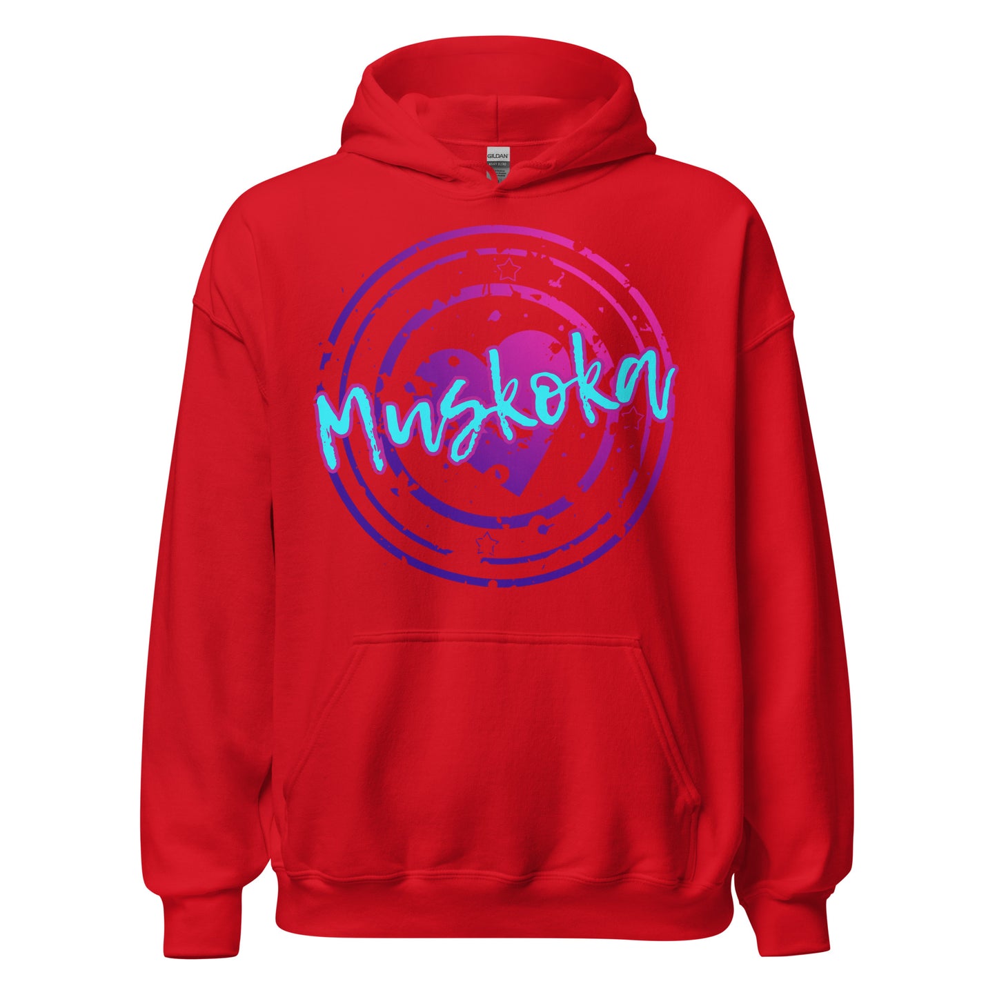 Muskoka Ontario Heart Stamp - Unisex Hoodie