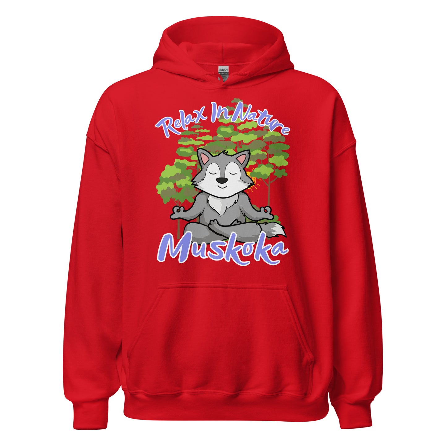 Relax in Nature Muskoka Wolf - Unisex Hoodie