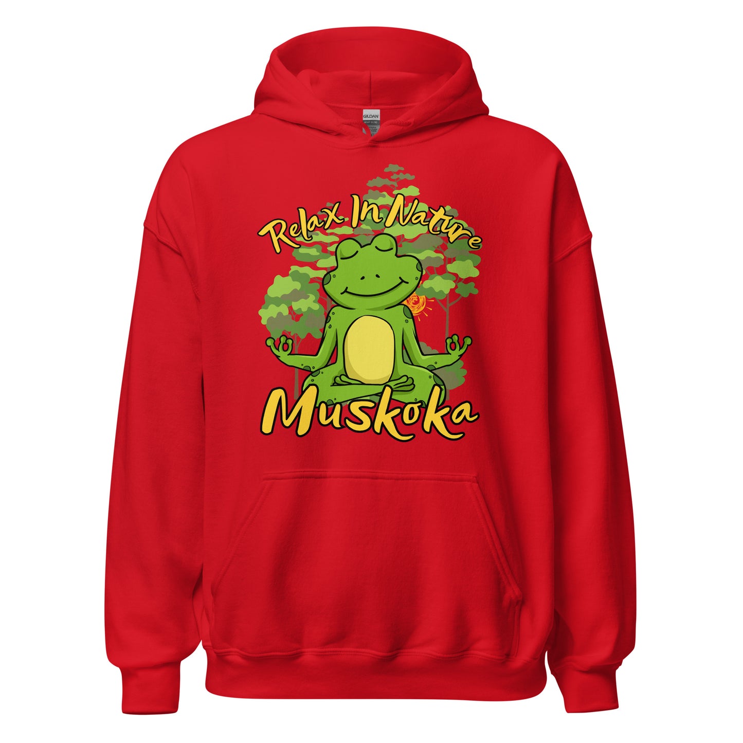Relax In Nature Muskoka Frog - Unisex Hoodie