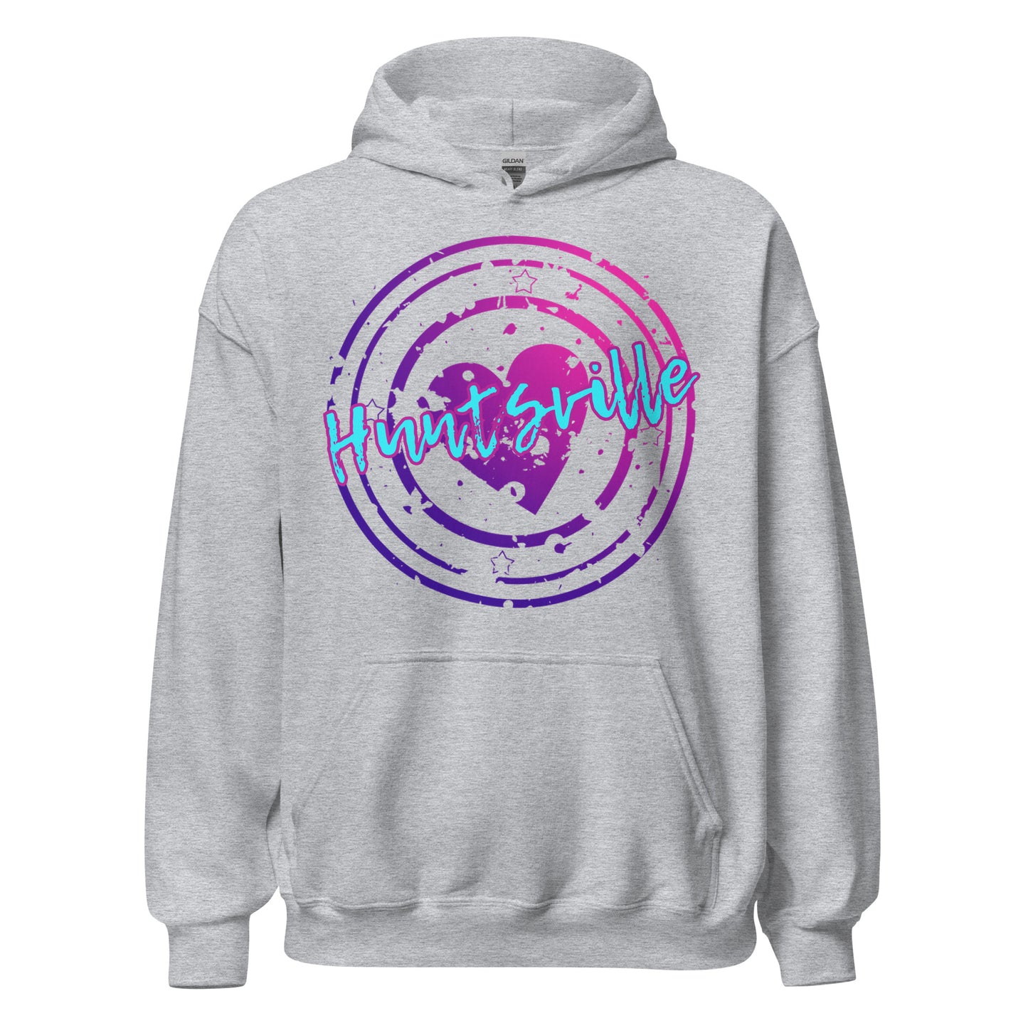 Huntsville Ontario Heart Stamp - Unisex Hoodie
