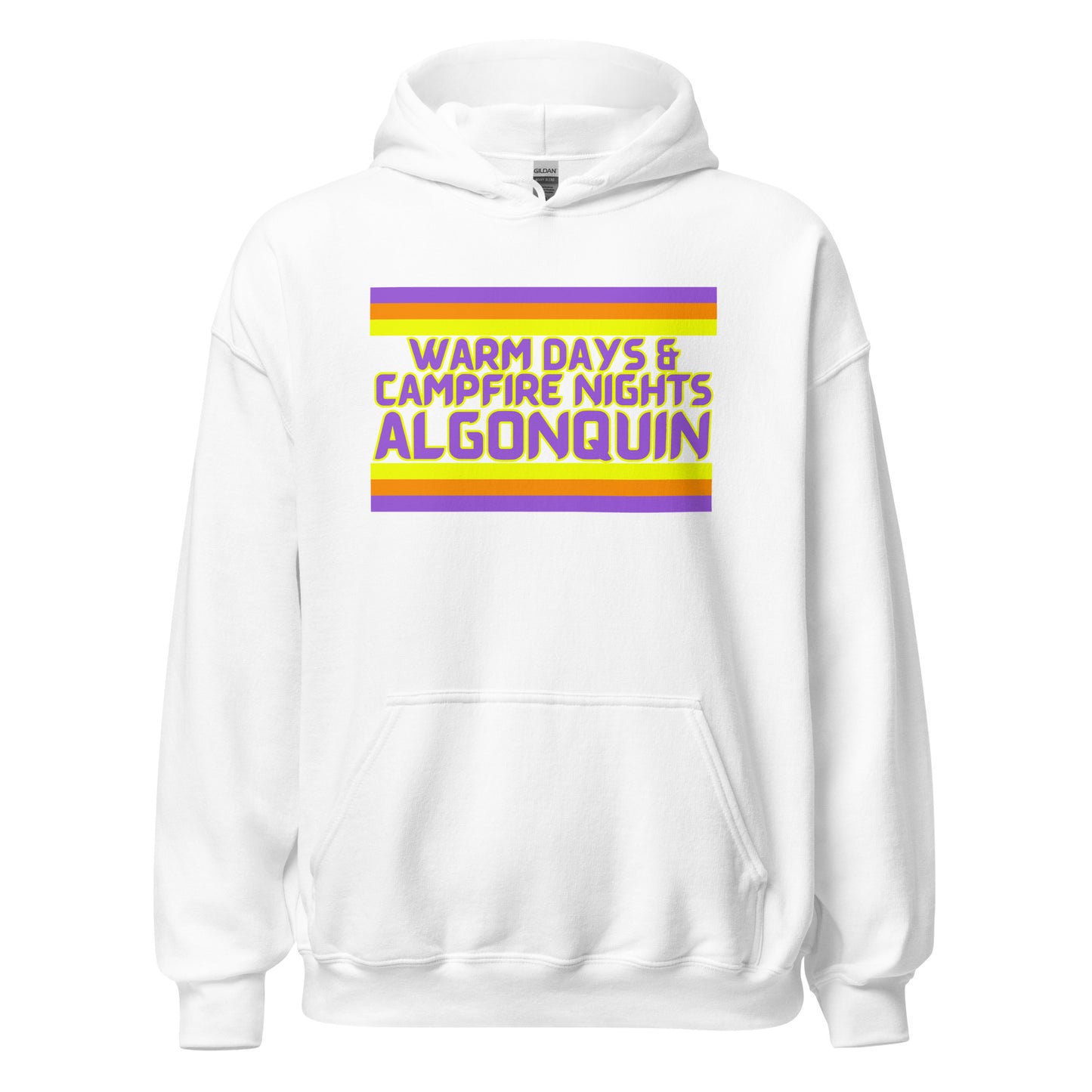 Warm Days & Campfire Nights Algonquin - Stripes - Unisex Hoodie