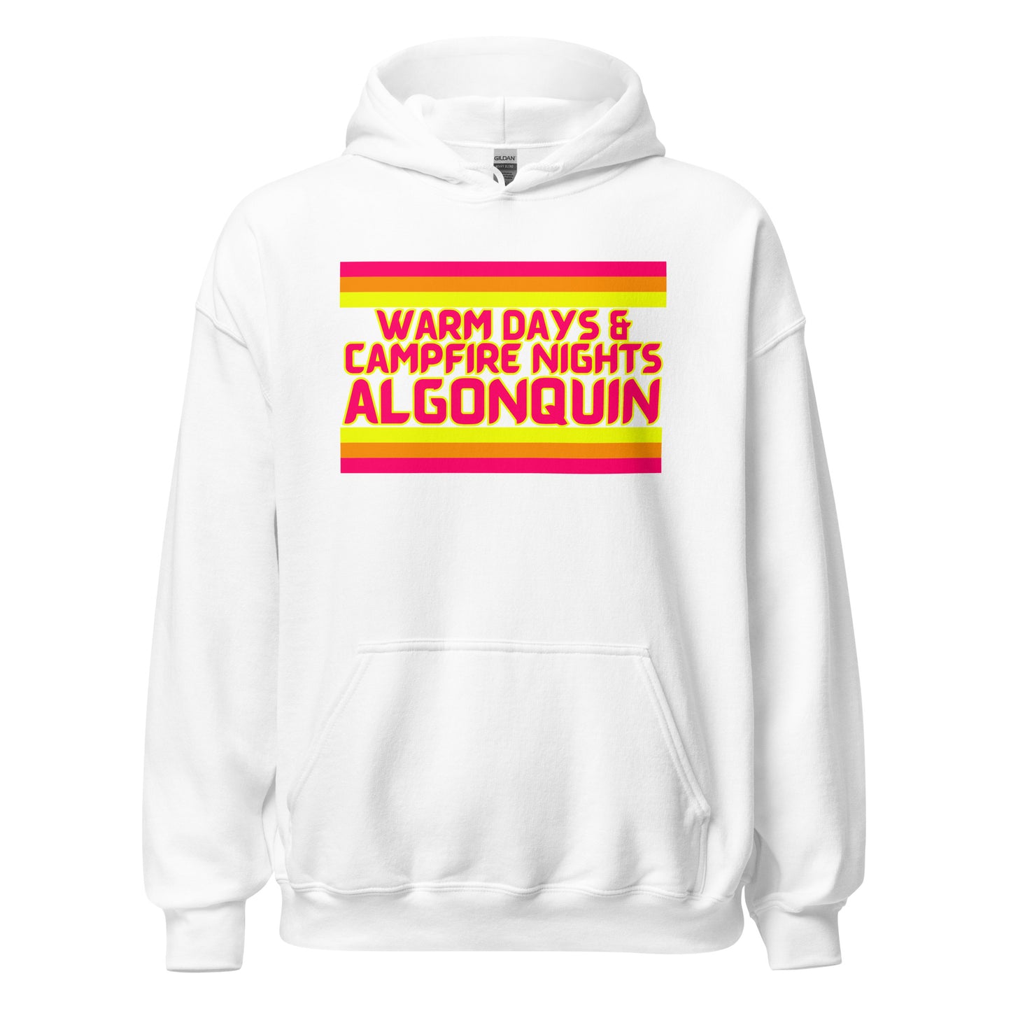 Warm Days & Campfire Nights Algonquin - Stripes - Unisex Hoodie
