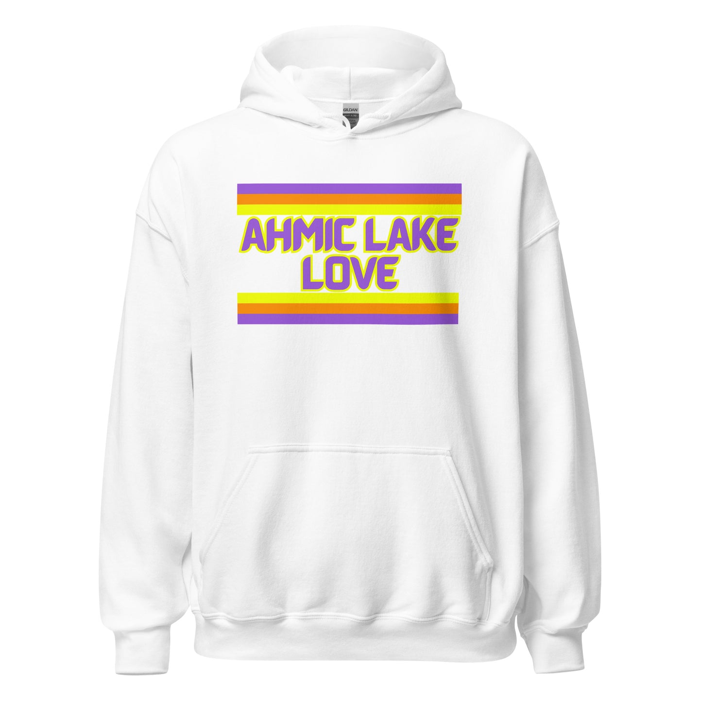 Ahmic Lake Love - Stripes - Unisex Hoodie