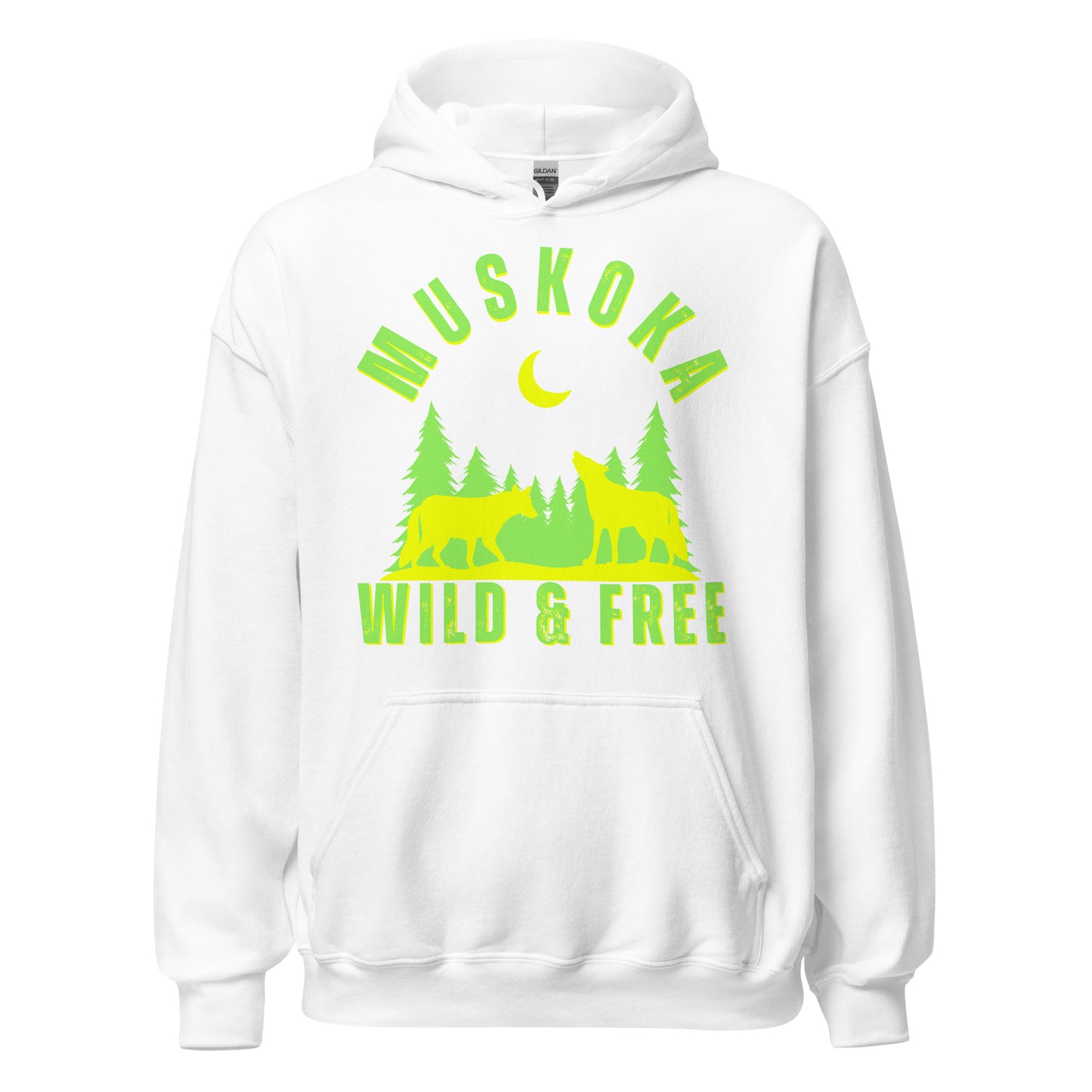 Muskoka Wild & Free Wolves - Unisex Hoodie