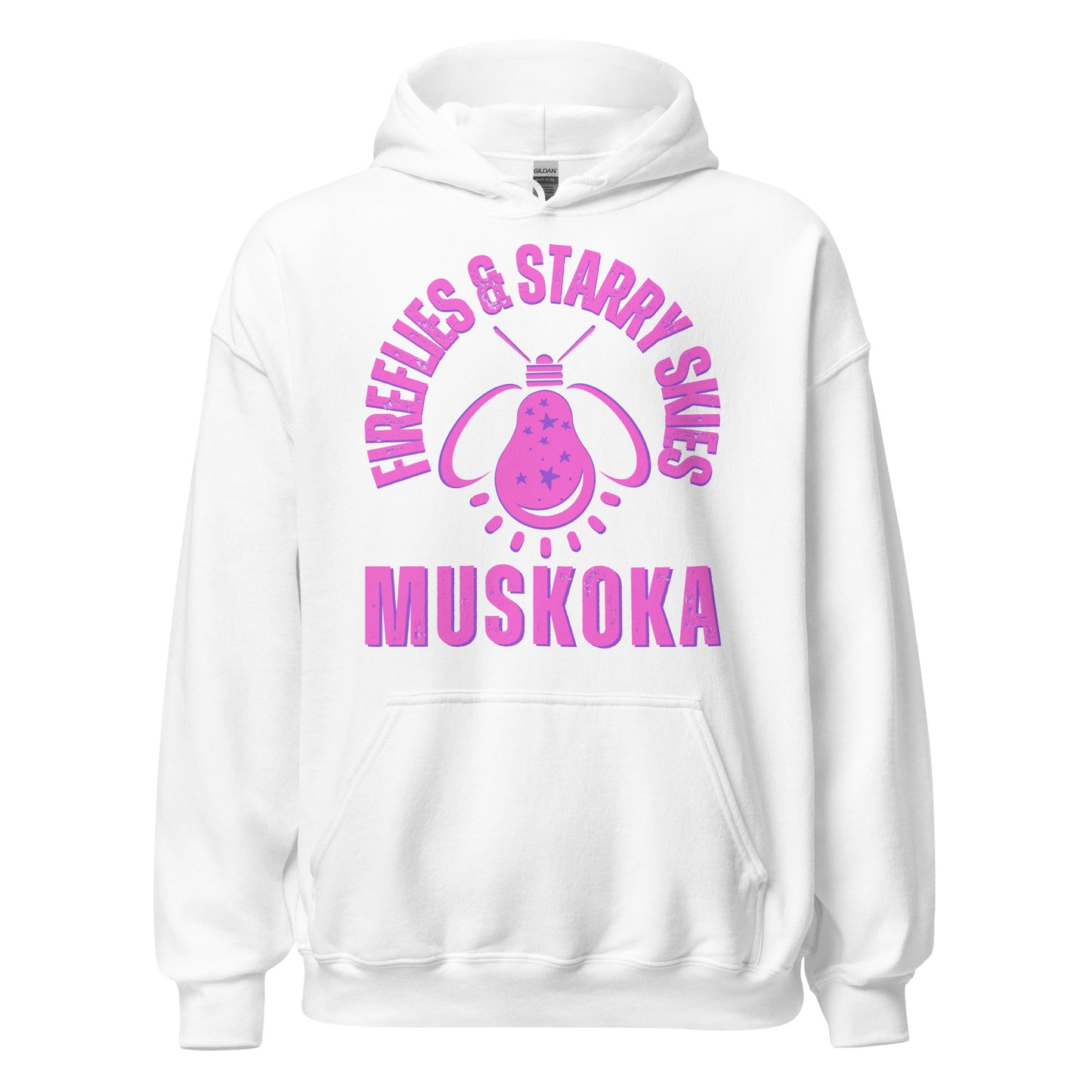 Fireflies & Starry Skies Algonquin Pink - Unisex Hoodie