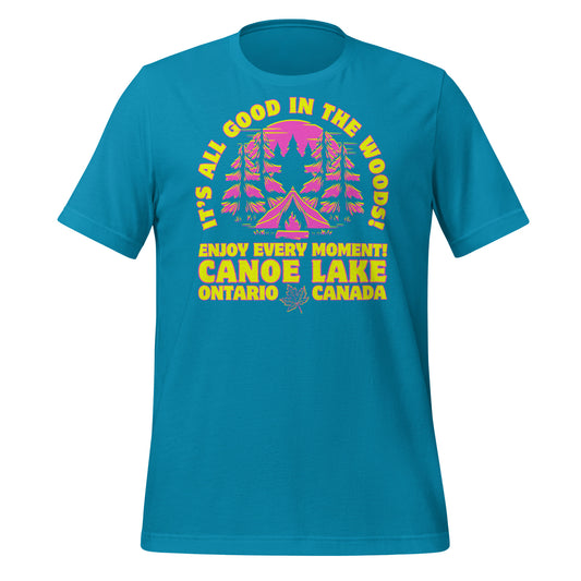 It's All Good In The Woods Canoe Lake Pink - Unisex t-shirt