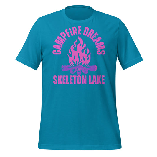 Skeleton Lake Campfire Dreams Pink - Unisex t-shirt