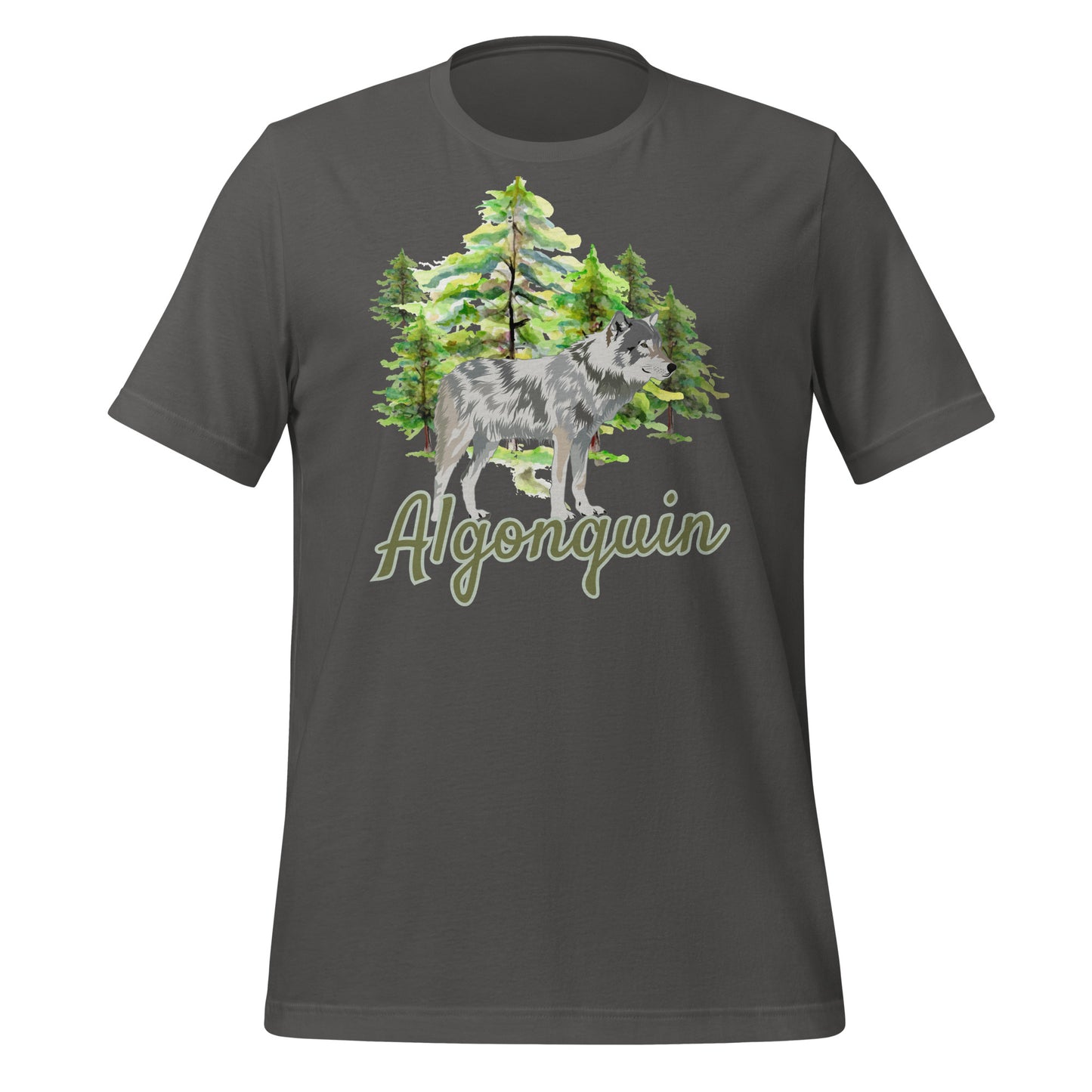 Algonquin Painted Wolf Scene - Unisex t-shirt
