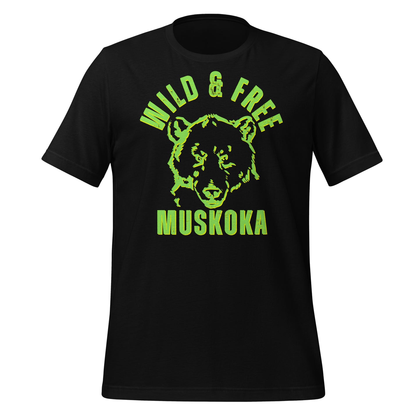 Wild & Free Muskoka Bear Face - Unisex t-shirt