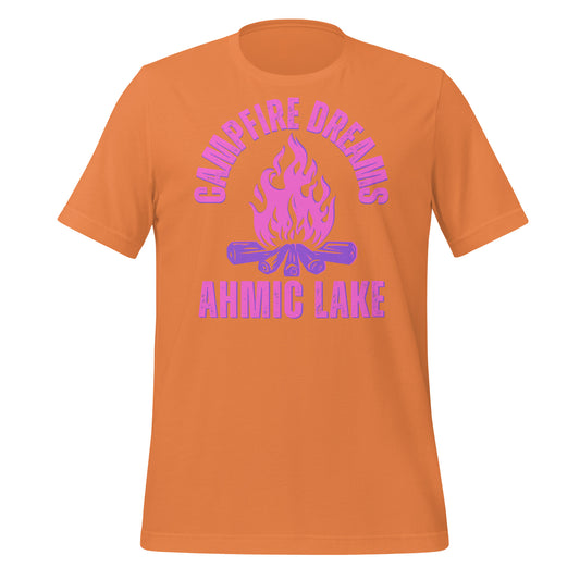 Ahmic Lake Campfire Dreams Pink - Unisex t-shirt