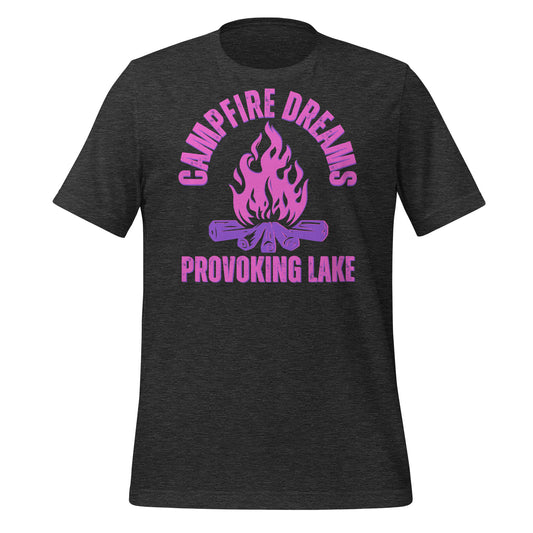 Provoking Lake Campfire Dreams Pink - Unisex t-shirt