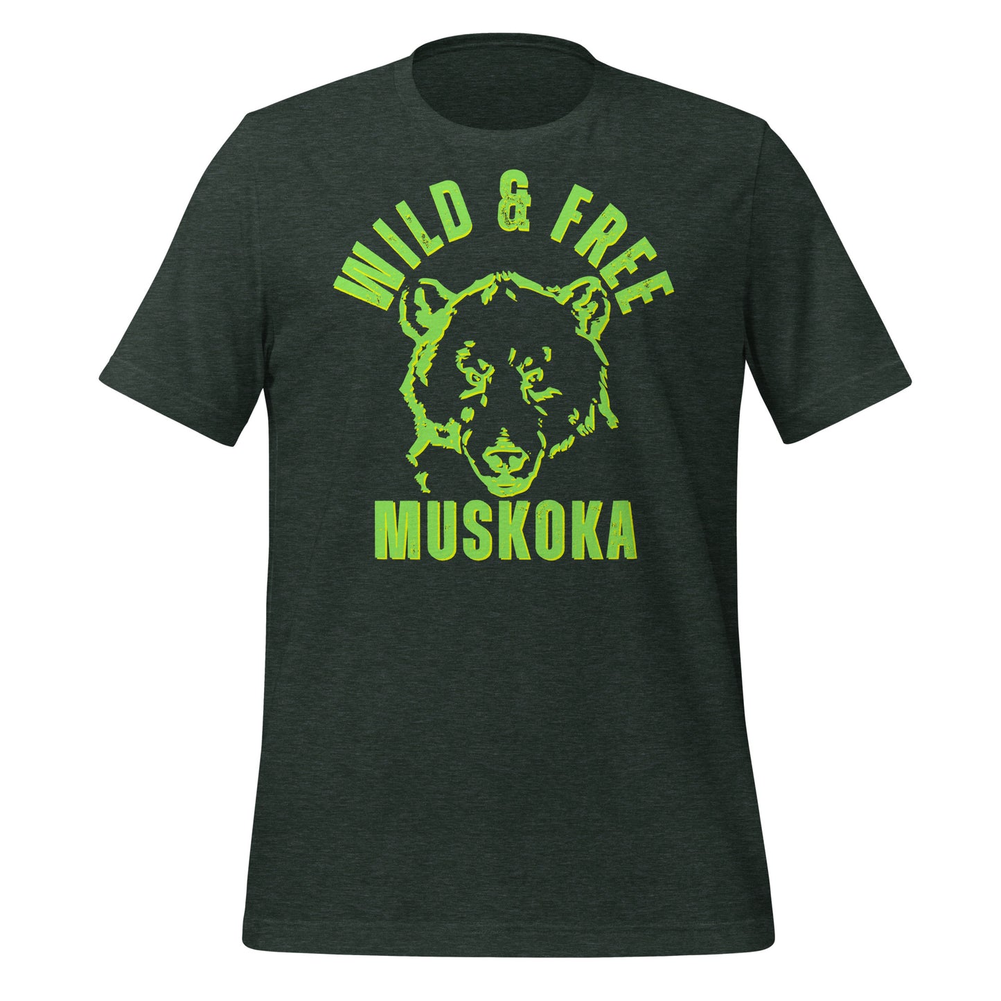 Wild & Free Muskoka Bear Face - Unisex t-shirt