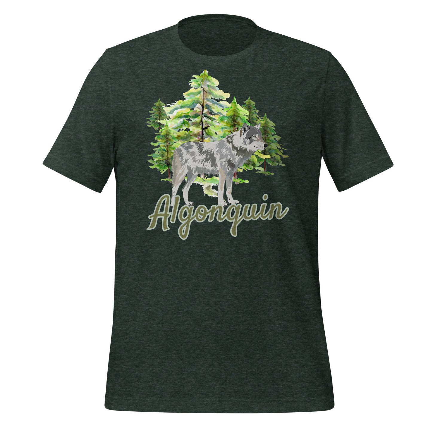 Algonquin Painted Wolf Scene - Unisex t-shirt