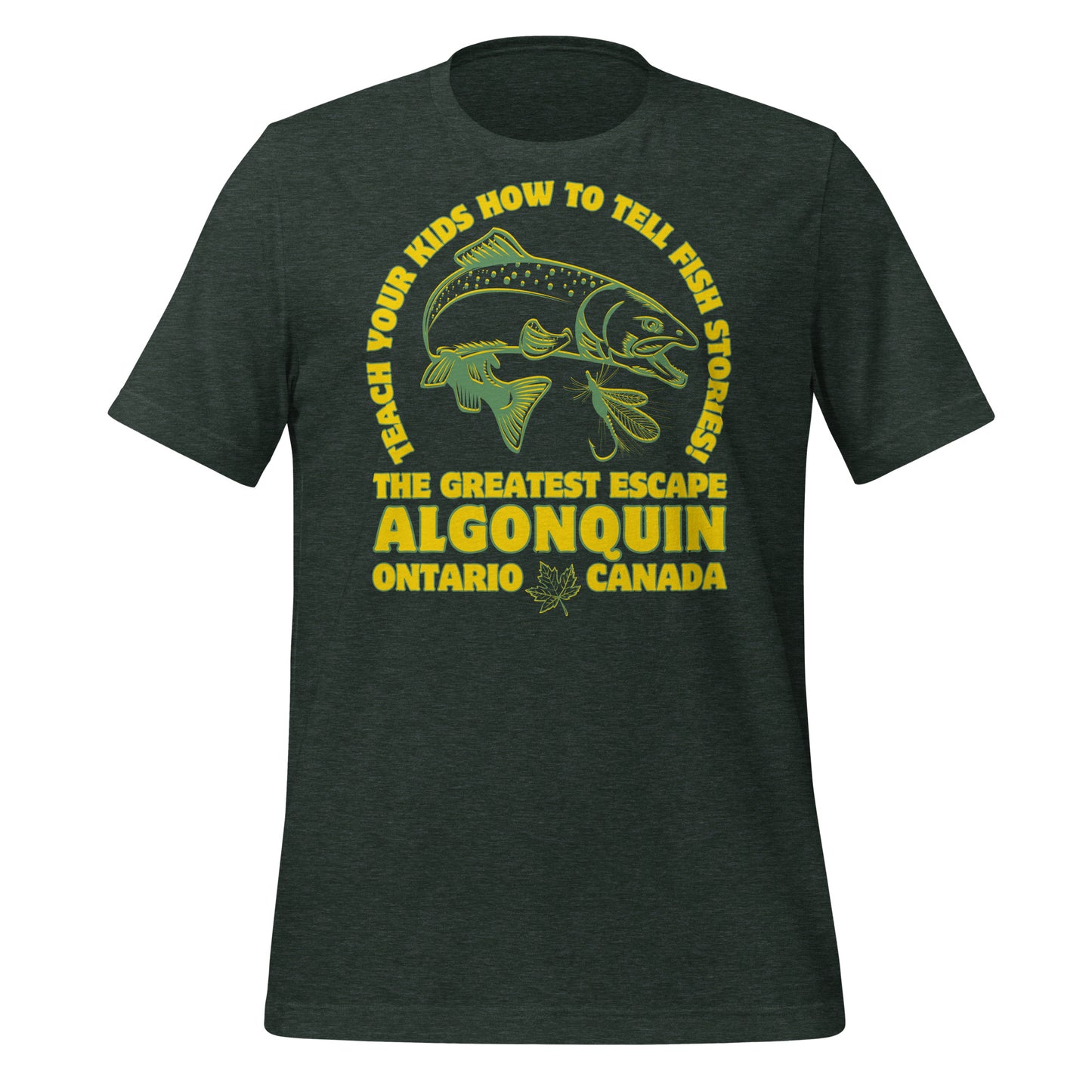 Teach Your Kids Fish Stories Algonquin - Unisex t-shirt