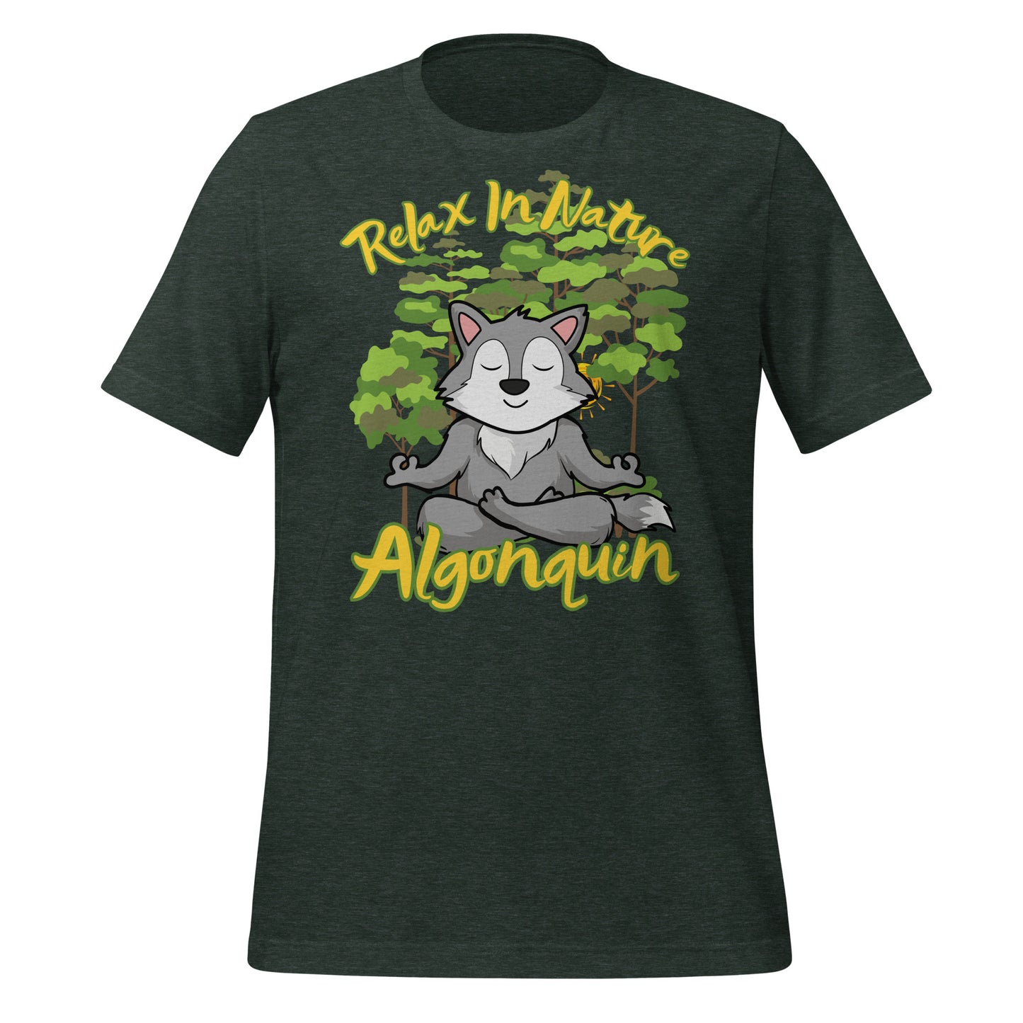 Algonquin Relax in Nature Wolf - Unisex t-shirt