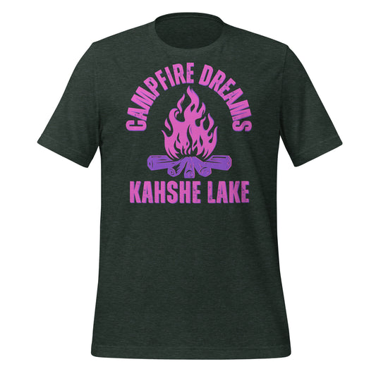 Kahshe Lake Campfire Dreams Pink - Unisex t-shirt