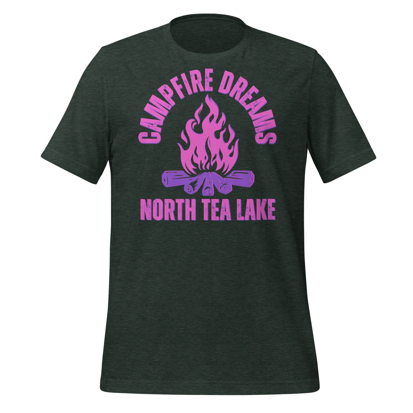 North Tea Lake Campfire Dreams Pink - Unisex t-shirt