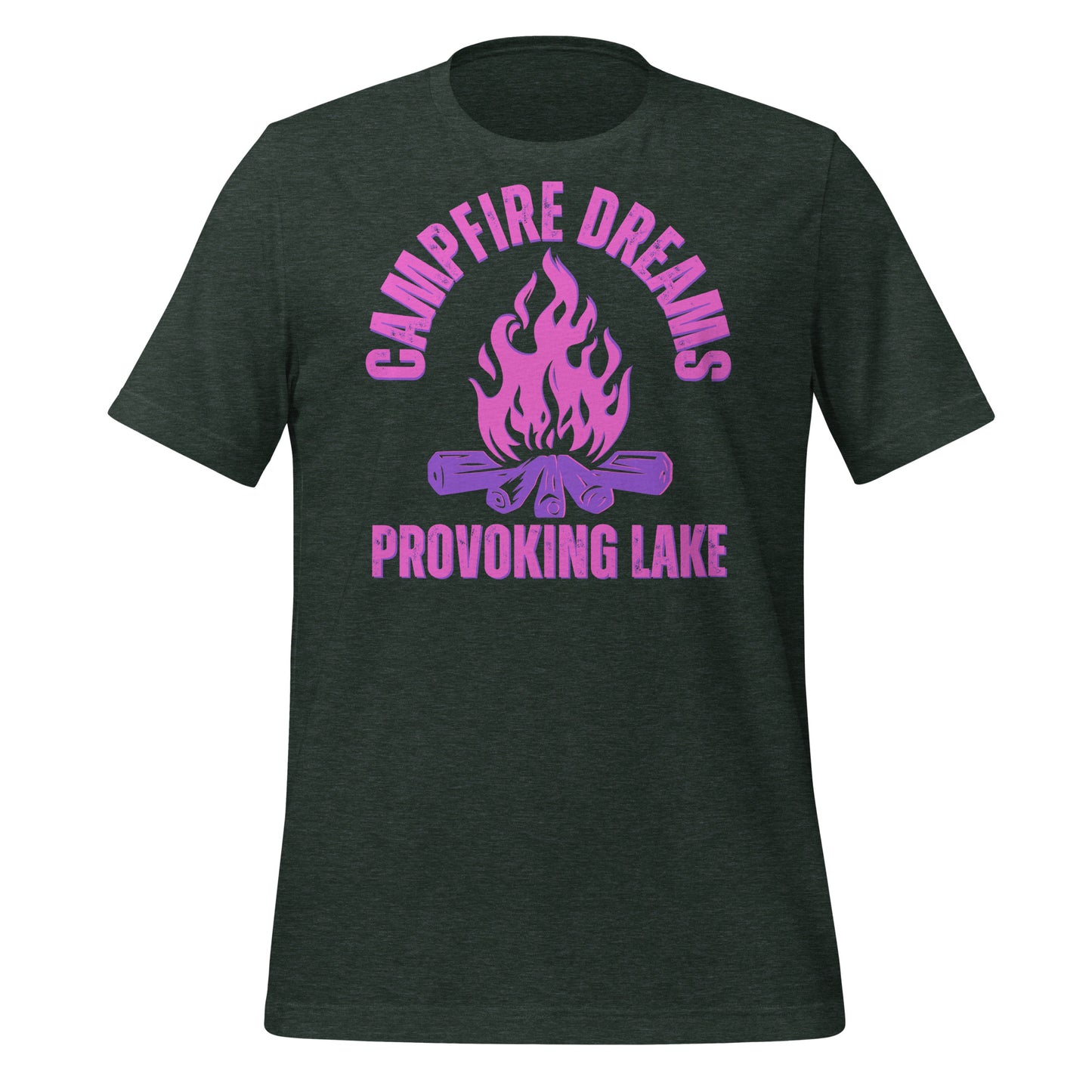 Provoking Lake Campfire Dreams Pink - Unisex t-shirt