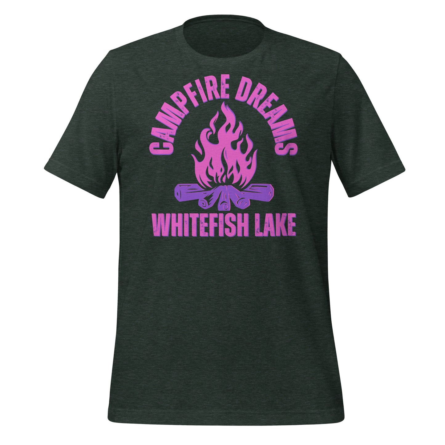 Whitefish Lake Campfire Dreams Pink - Unisex t-shirt