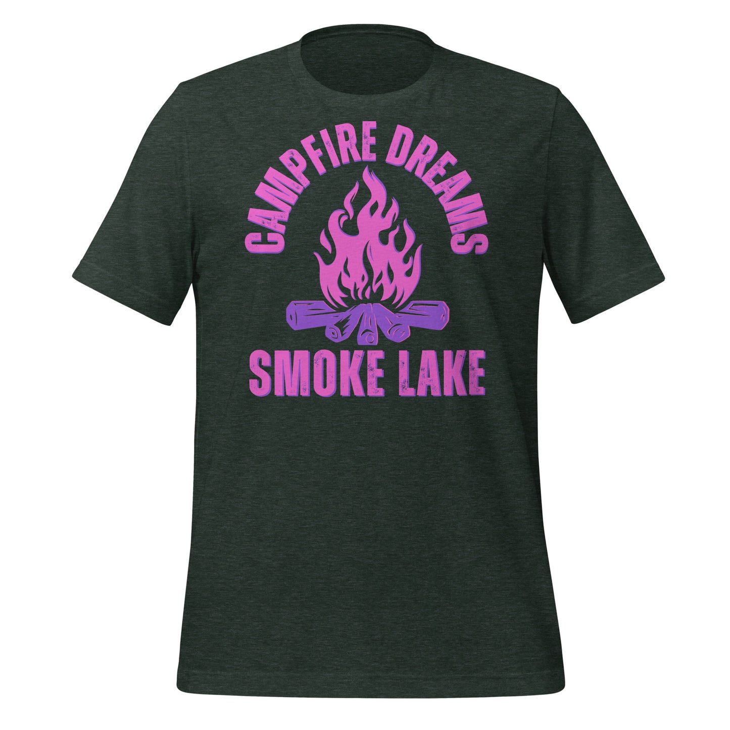 Smoke Lake Campfire Dreams Pink - Unisex t-shirt