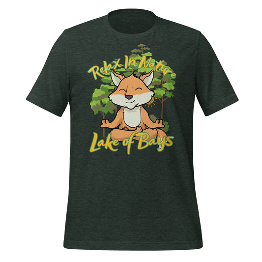 Lake of Bays Relax in Nature Fox - Unisex t-shirt
