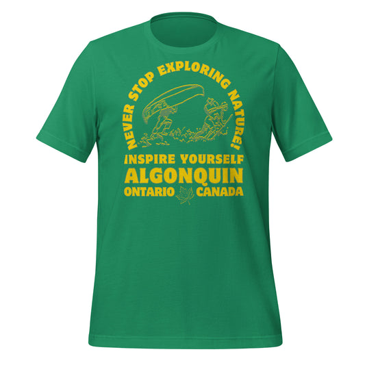 Never Stop Exploring Nature Algonquin - Unisex t-shirt