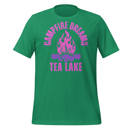 Tea Lake Campfire Dreams Pink - Unisex t-shirt