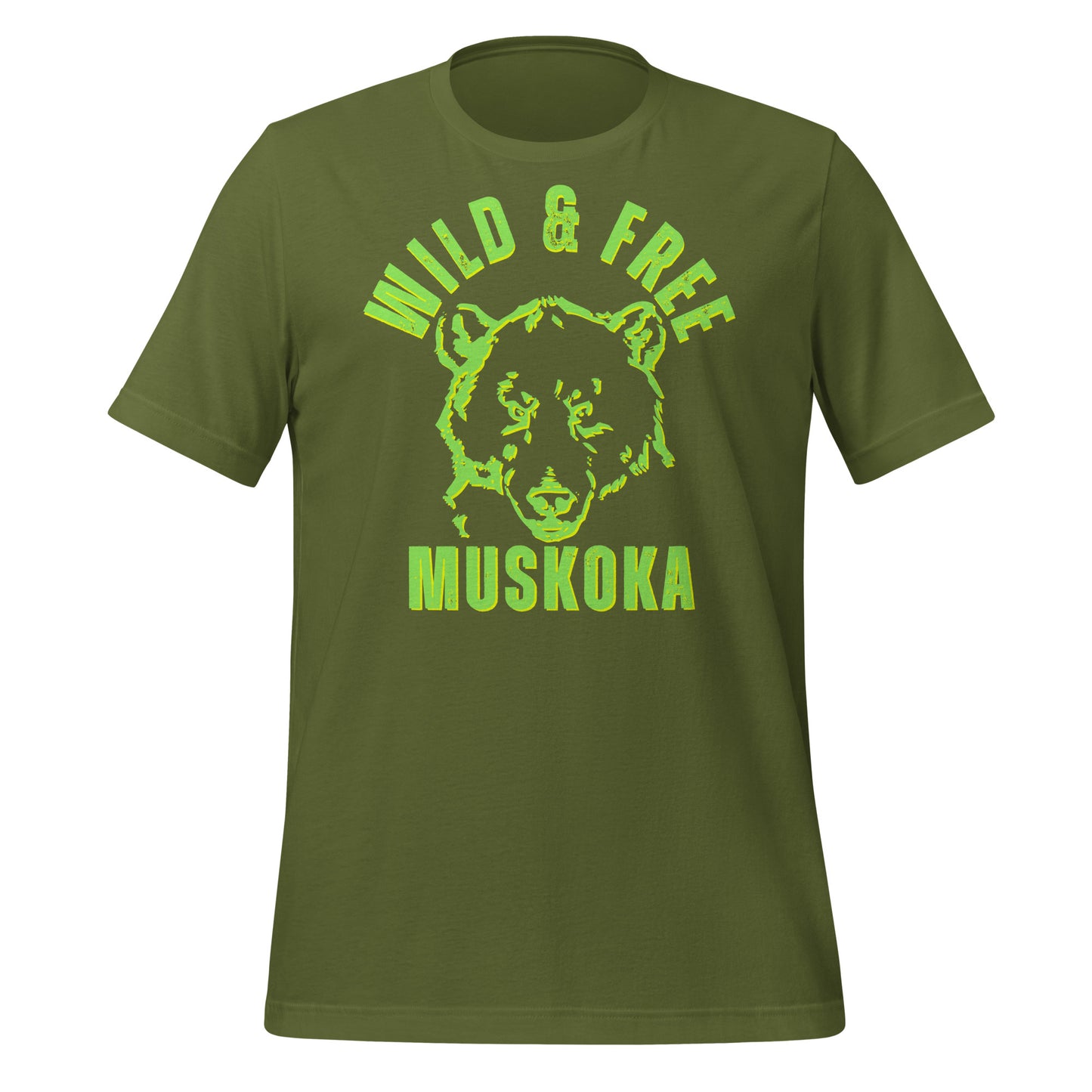 Wild & Free Muskoka Bear Face - Unisex t-shirt