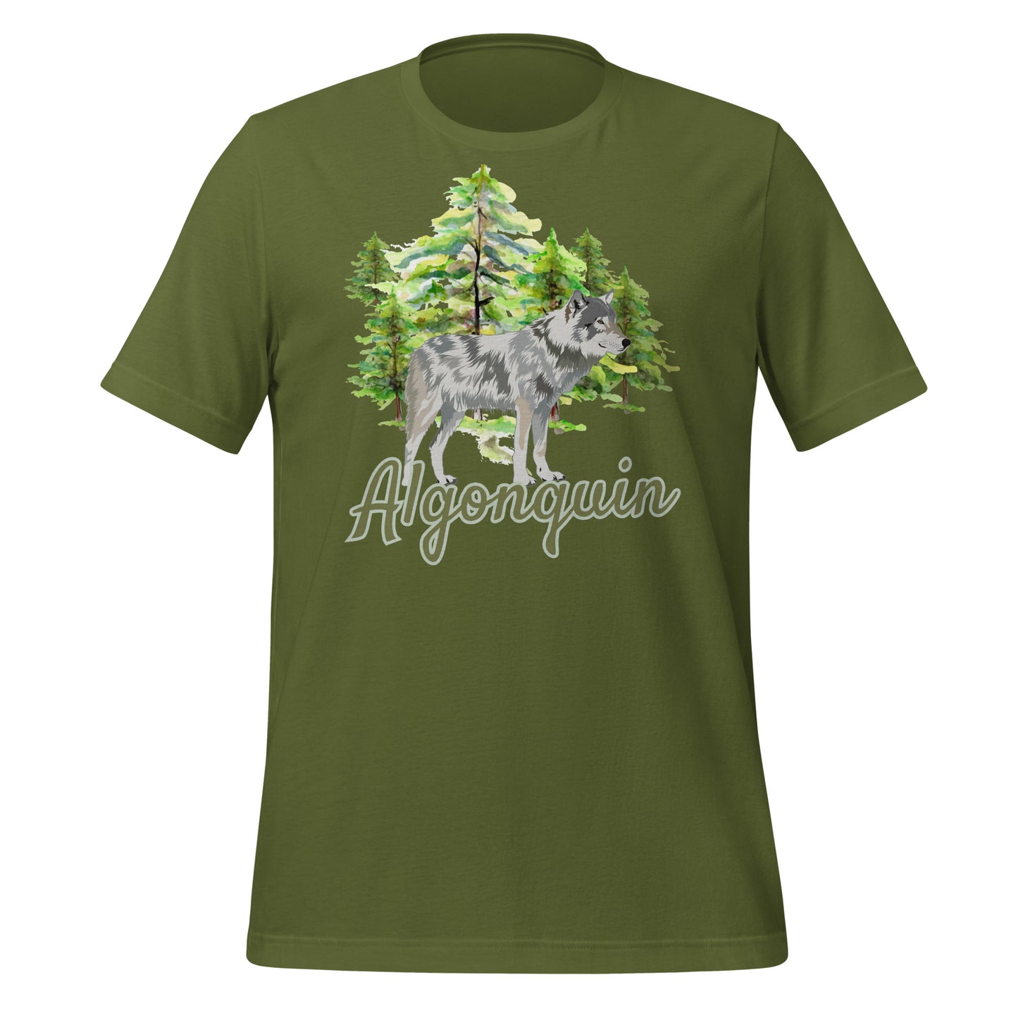 Algonquin Painted Wolf Scene - Unisex t-shirt