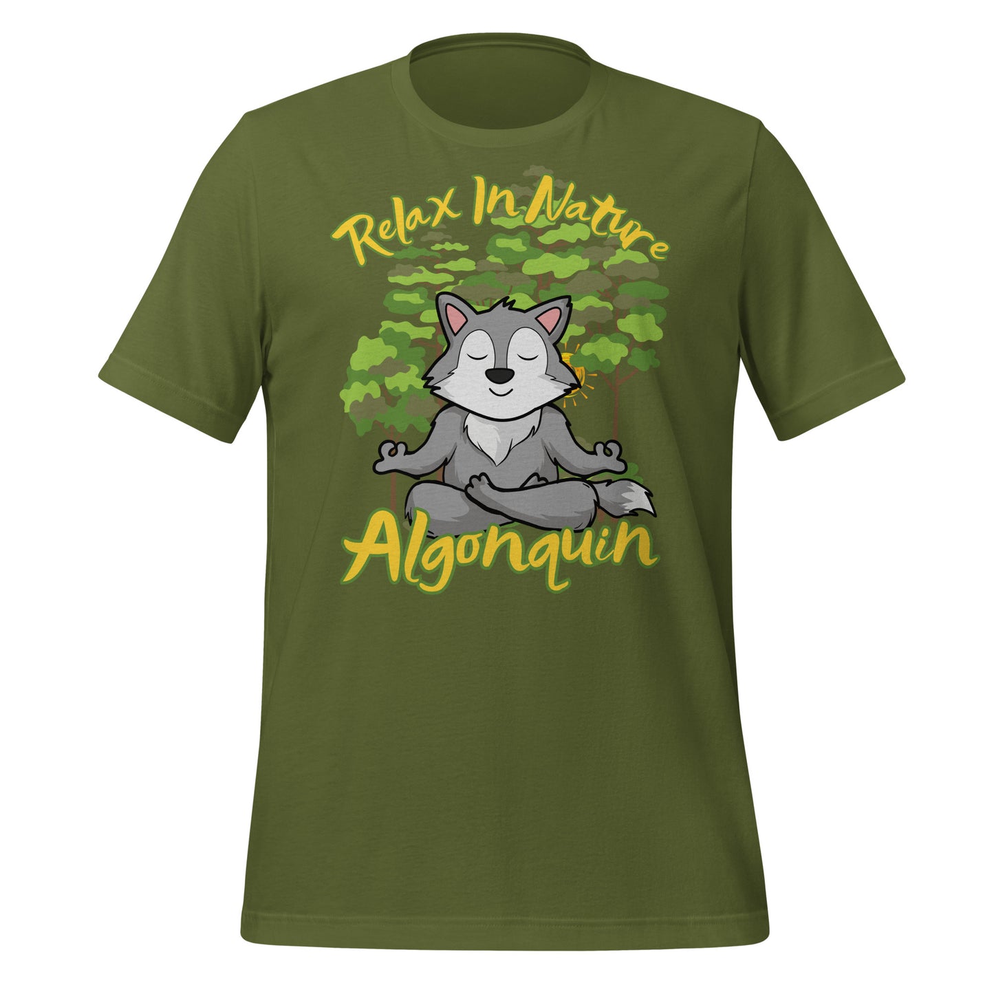 Algonquin Relax in Nature Wolf - Unisex t-shirt
