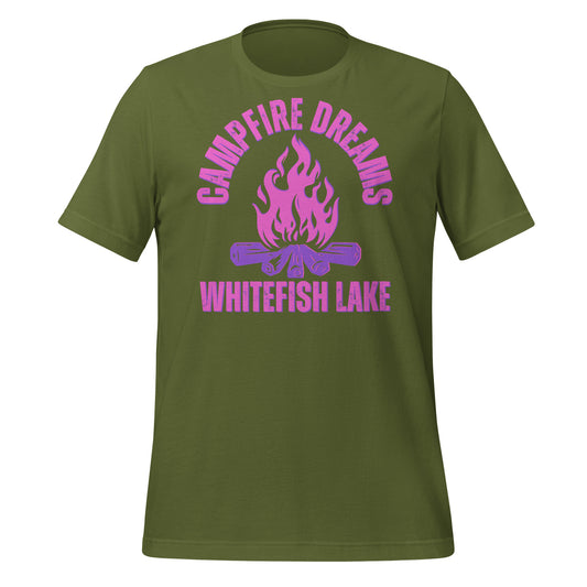 Whitefish Lake Campfire Dreams Pink - Unisex t-shirt
