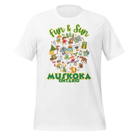 Fun & Sun Muskoka Ontario - Unisex t-shirt