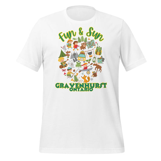 Fun & Sun Gravenhurst Ontario - Unisex t-shirt