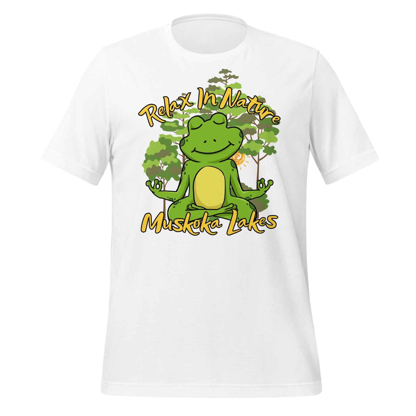 Muskoka Lakes Relax in Nature Frog - Unisex t-shirt