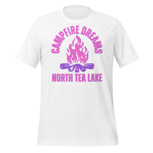 North Tea Lake Campfire Dreams Pink - Unisex t-shirt
