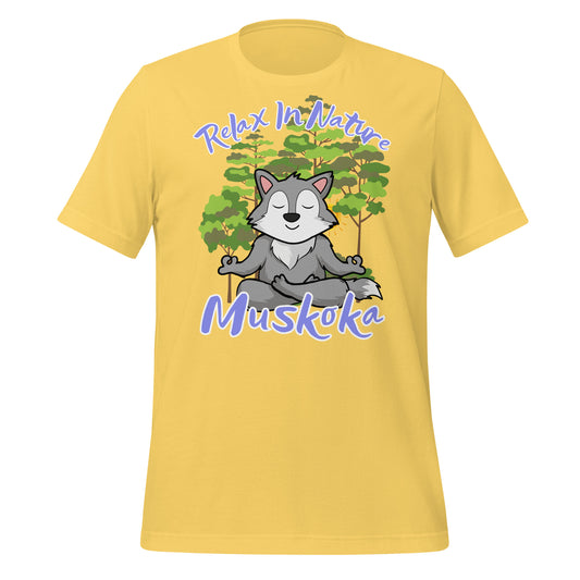 Relax in Nature Muskoka Wolf - Unisex t-shirt